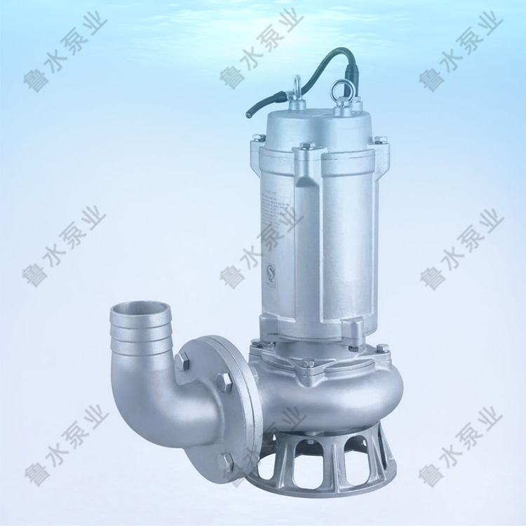 WQP型不鏽鋼無(wu)堵塞潛水泵(beng)